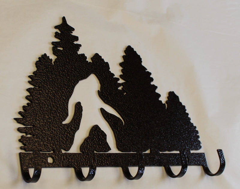 Bigfoot Key Holder Metal Wall Art Home Decor