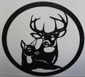 Buck and Doe Metal Wall Art