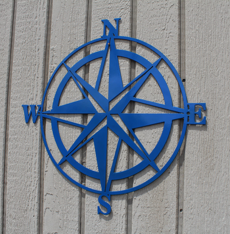 Compass Rose Metal Wall Art