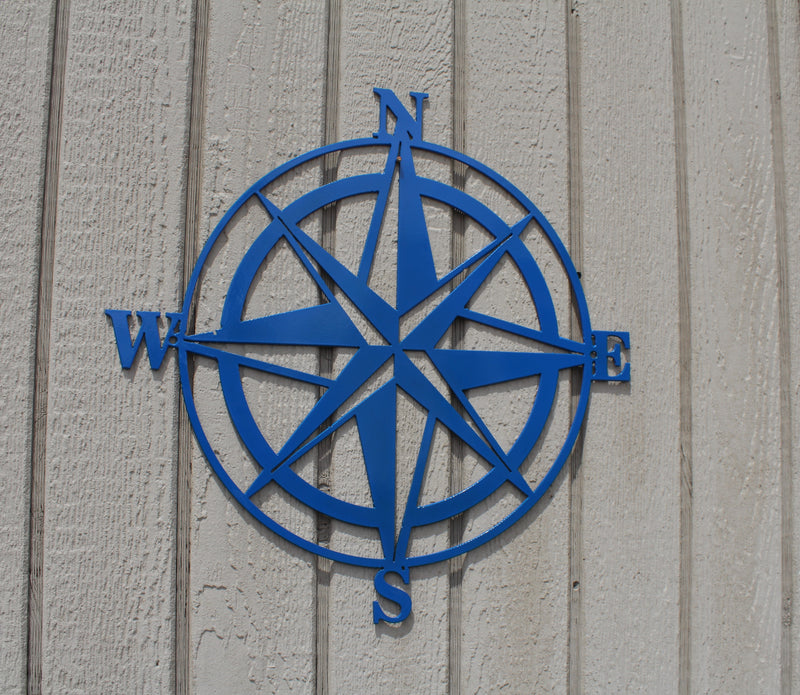 Compass Rose Metal Wall Art