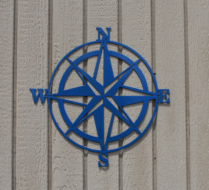 Compass Rose Metal Wall Art