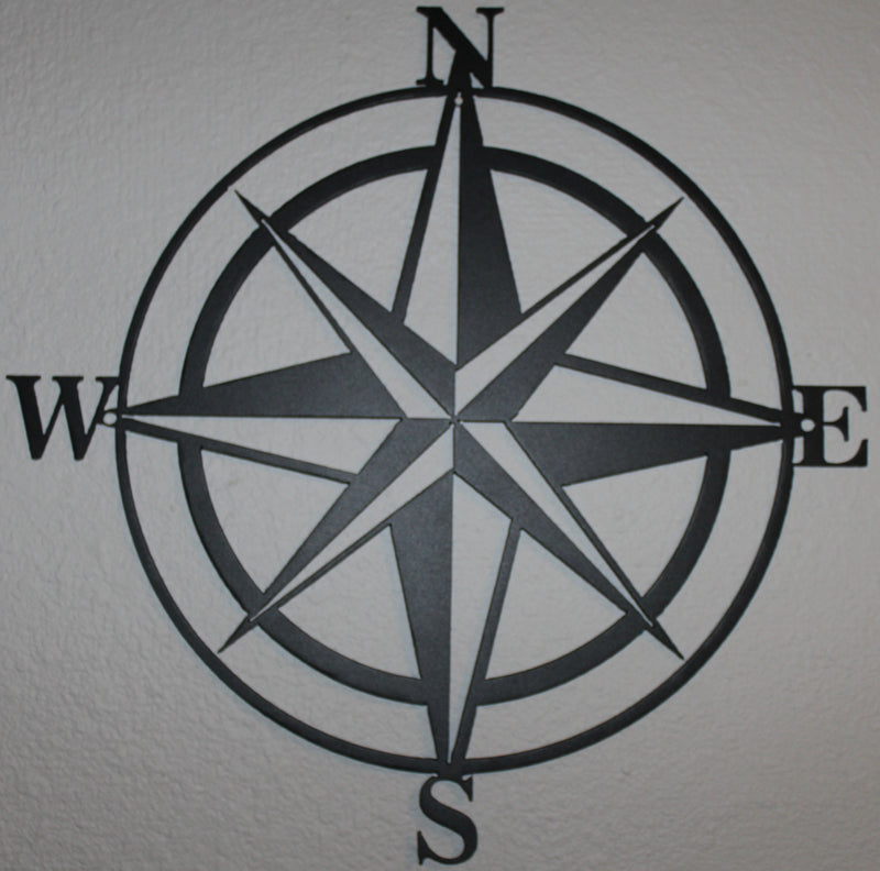 Compass Rose Metal Wall Art