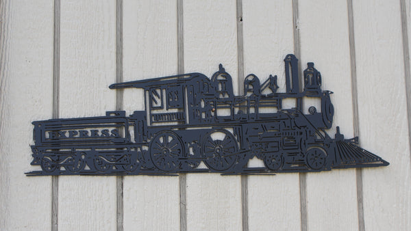 Express Train Metal Wall Art