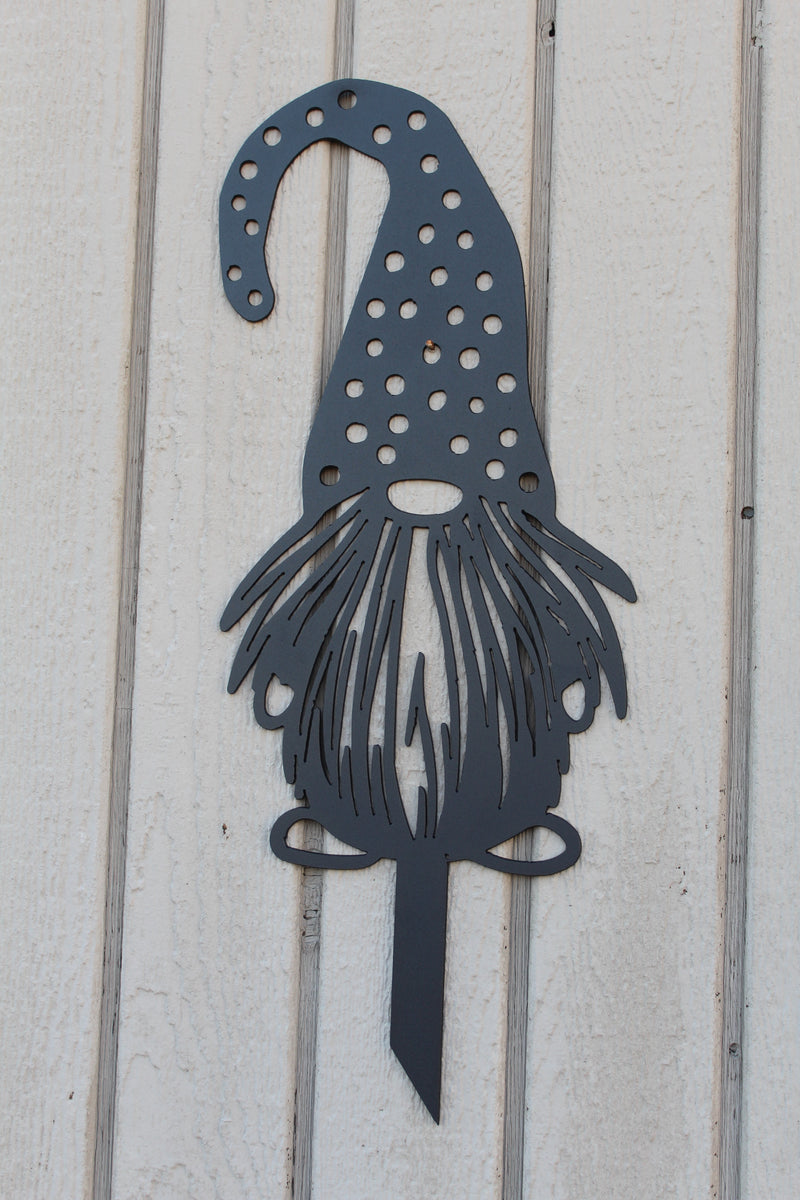 Garden Gnome Metal Stakes Lot 2