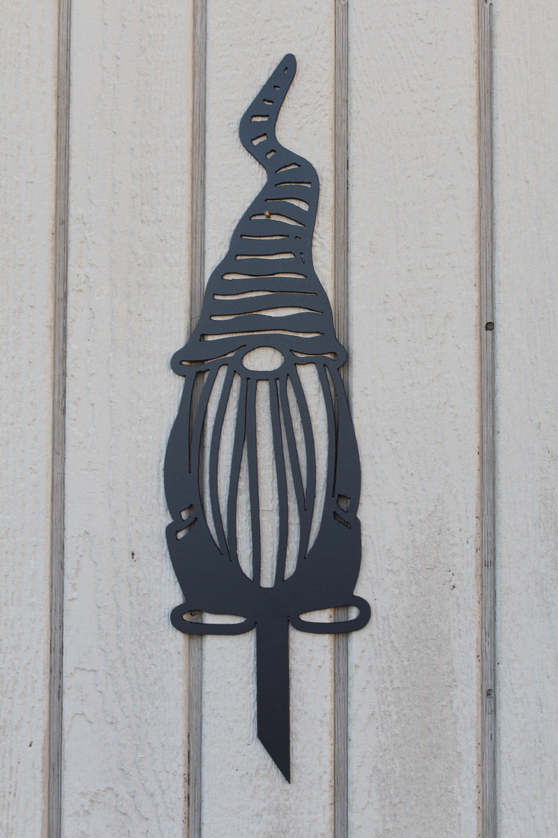 Garden Gnome Metal Stakes Lot 2