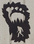 Bigfoot in Foot Metal Wall Art