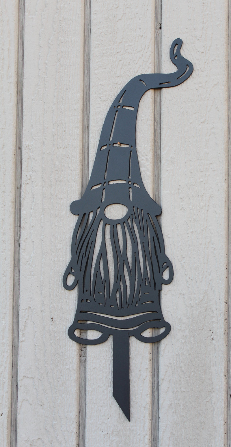 Garden Gnome Metal Stakes Lot 3